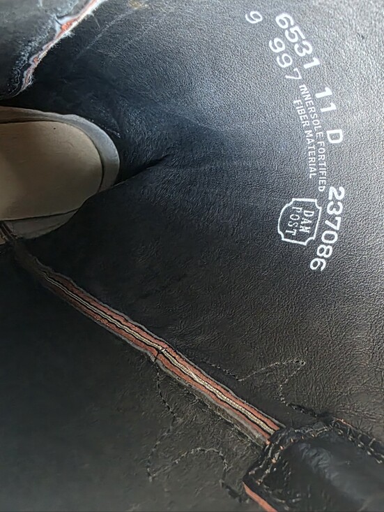 Vintage Cherry Black  Dant Post Cowboy Boots main image 5